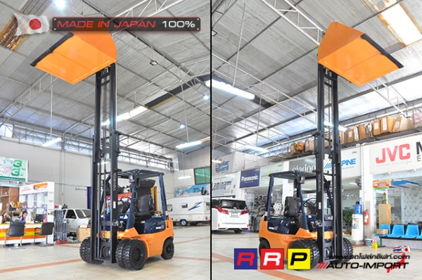 ขายรถโฟล์คลิฟท์มือสอง TOYOTA รุ่น 7FD15-24316 นำเข้าจากประเทศญี่ปุ่น 100\% ไม่เคยใช้งานในไทย