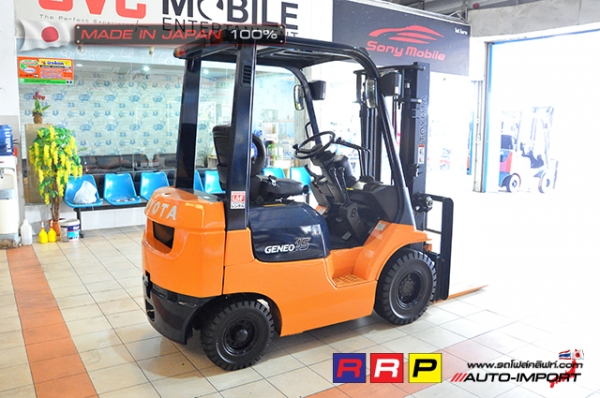 ขายรถโฟล์คลิฟท์มือสอง TOYOTA รุ่น 7FD15-24316 นำเข้าจากประเทศญี่ปุ่น 100\% ไม่เคยใช้งานในไทย