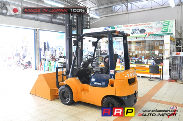 ขายรถโฟล์คลิฟท์มือสอง TOYOTA รุ่น 7FD15-24316 นำเข้าจากประเทศญี่ปุ่น 100\% ไม่เคยใช้งานในไทย