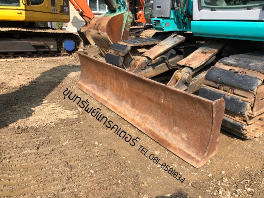 Kobelco โกเบ SK115SR รถสวย มาพร้อมผานดัน แทรคเหล็ก+ก่อนยาง นำเข้าเองจากญี่ปุ่น โทร 081-8581834