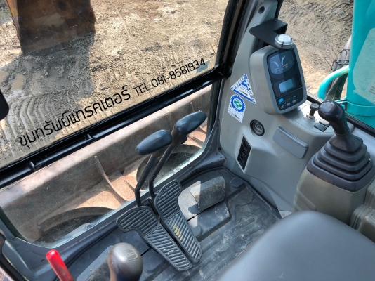 Kobelco โกเบ SK115SR รถสวย มาพร้อมผานดัน แทรคเหล็ก+ก่อนยาง นำเข้าเองจากญี่ปุ่น โทร 081-8581834