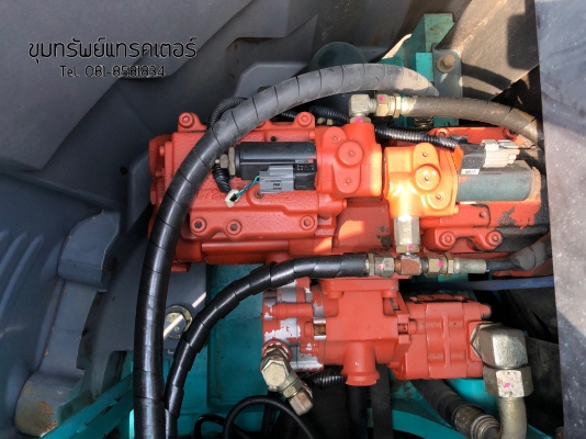 Kobelco โกเบ SK115SR รถสวย มาพร้อมผานดัน แทรคเหล็ก+ก่อนยาง นำเข้าเองจากญี่ปุ่น โทร 081-8581834