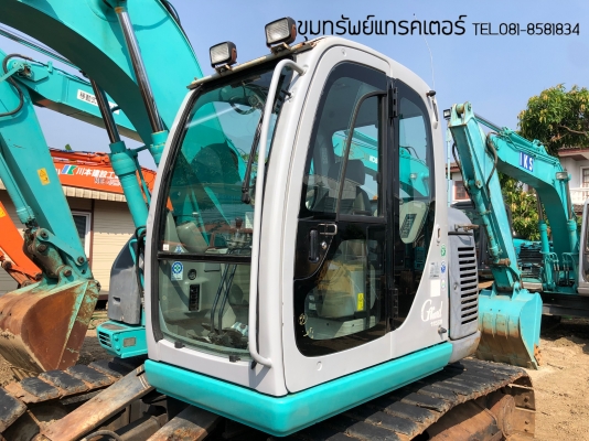 Kobelco โกเบ SK115SR รถสวย มาพร้อมผานดัน แทรคเหล็ก+ก่อนยาง นำเข้าเองจากญี่ปุ่น โทร 081-8581834
