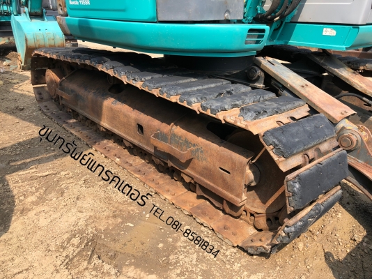 Kobelco โกเบ SK115SR รถสวย มาพร้อมผานดัน แทรคเหล็ก+ก่อนยาง นำเข้าเองจากญี่ปุ่น โทร 081-8581834