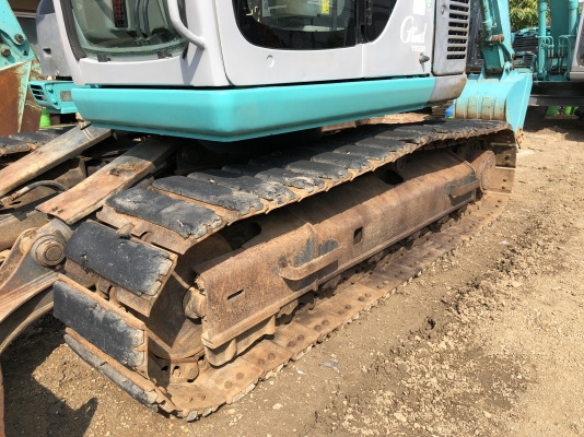 Kobelco โกเบ SK115SR รถสวย มาพร้อมผานดัน แทรคเหล็ก+ก่อนยาง นำเข้าเองจากญี่ปุ่น โทร 081-8581834