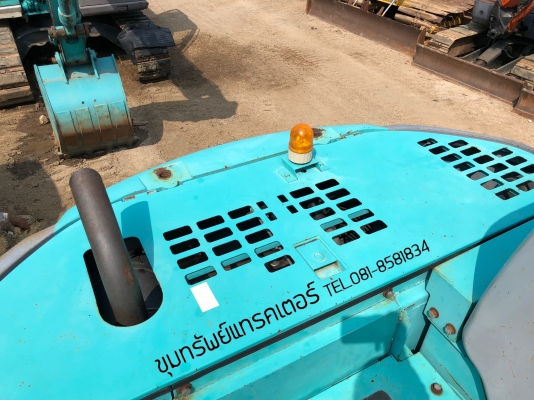 Kobelco โกเบ SK115SR รถสวย มาพร้อมผานดัน แทรคเหล็ก+ก่อนยาง นำเข้าเองจากญี่ปุ่น โทร 081-8581834