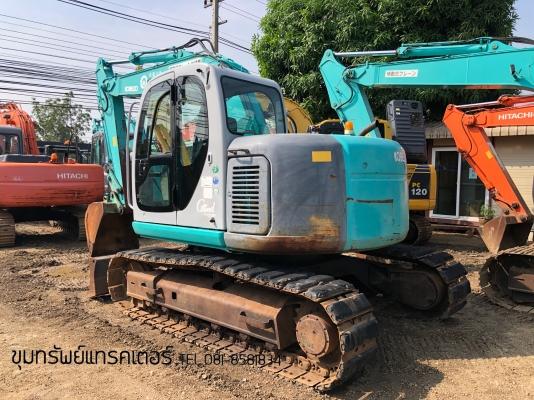 Kobelco โกเบ SK115SR รถสวย มาพร้อมผานดัน แทรคเหล็ก+ก่อนยาง นำเข้าเองจากญี่ปุ่น โทร 081-8581834