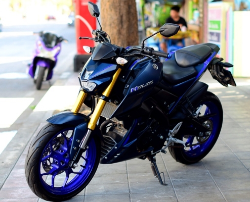 M slaz สีนํ้าเงิน เข้มโลโก้นู้น ลายใหม่ล่าสุด รถสวย 56900