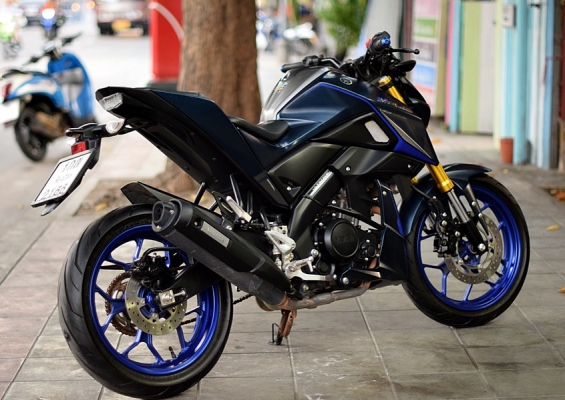 M slaz สีนํ้าเงิน เข้มโลโก้นู้น ลายใหม่ล่าสุด รถสวย 56900