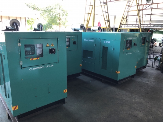 เครื่องปั่นไฟCUMMINS 125 KVA. U.S.A.ประหยัดกว่า ใช้น้ำมัน B20 ใด้