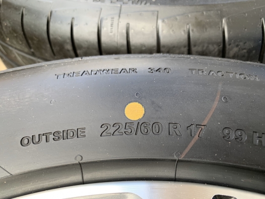 ล้อแม็กป้ายแดง 5รู100 Subaru XV ขอบ 17 พร้อมยางป้ายแดง 225-60-17 Continental ปี 19 ใหม่ยกห้าง