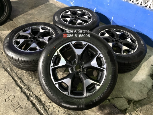 ล้อแม็กป้ายแดง 5รู100 Subaru XV ขอบ 17 พร้อมยางป้ายแดง 225-60-17 Continental ปี 19 ใหม่ยกห้าง