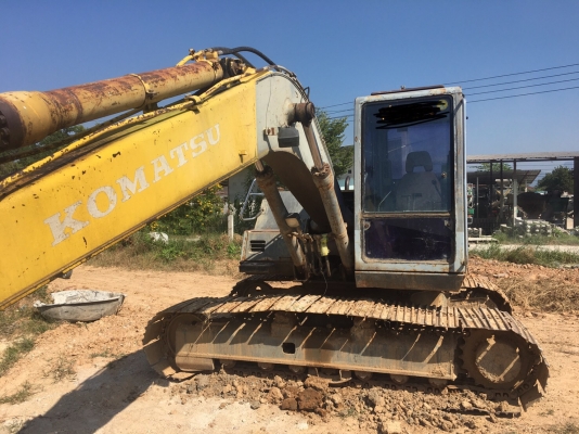 รถแบคโฮ KOMATSU 120-5 พร้อมใช้ ไฟฟ้าเต็ม เครื่อง ปั้ม ดี เอวเเน่น เอกสารอินวอยซ์