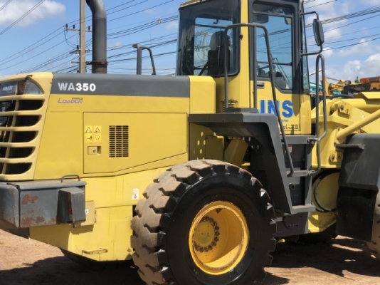 ขายรถตักล้อยาง KOMATSU WA350-3E รถนอกนำเข้าจากญี่ปุ่น สภาพสวยพร้อมใช้ มีVDOการทำงานครับ ขายรถตักล้อยาง KOMATSU WA350-3E รถนอกนำเข้าจากญี่ปุ่น สภาพสวยพร้อมใช้ มีVDOการทำงานครับ