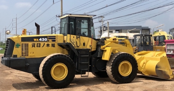 ขายรถตักล้อยาง KOMATSU WA430-5 นำเข้าเองจากญี่ปุ่น สภาพสวยพร้อมใช้งาน มีVDOการทำงานครับ