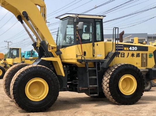 ขายรถตักล้อยาง KOMATSU WA430-5 นำเข้าเองจากญี่ปุ่น สภาพสวยพร้อมใช้งาน มีVDOการทำงานครับ