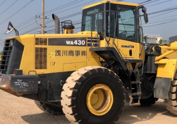 ขายรถตักล้อยาง KOMATSU WA430-6 นำเข้าเองจากญี่ปุ่น สภาพสวยพร้อมใช้งาน มีVDOการทำงานครับ