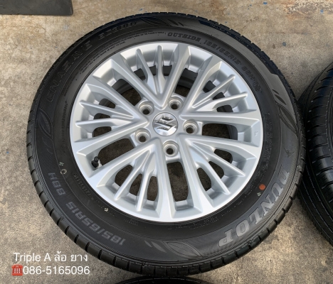 ล้อแม็กป้ายแดง Suzuki Ertiga ขอบ 15 พร้อมยางใหม่ป้ายแดง 185-65-15 Dunlop ปี 19 สวยๆ ล้อแม็กป้ายแดง Suzuki Ertiga ขอบ 15 พร้อมยางใหม่ป้ายแดง 185-65-15 Dunlop ปี 19 สวยๆ