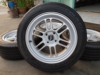 ขายล้อใหม่ RPF1 ขอบ15 หน้า 7 ET35 (4รู100) พร้อมยาง\% 195/55/15 ปี 15