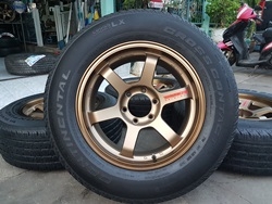 ขายล้อใหม่ TE37 SUV หยดแดง ขอบ18 ล้อใหม่ (หน้า 9 ออฟ 0 ) 6รู139 พร้อมยาง\% 265/60/18 ปี 17 continenta