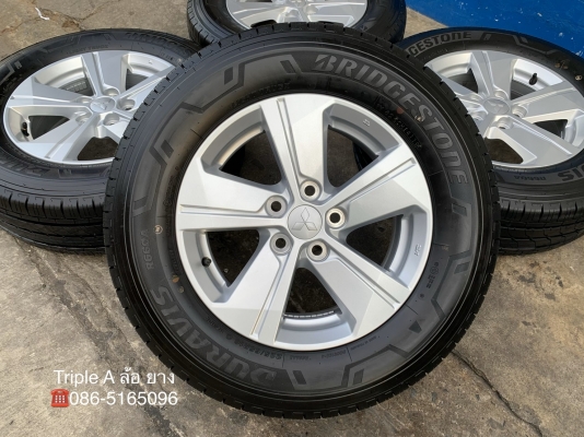 ล้อแม็กป้ายแดง Mitsu Triton รุ่นใหม่ล่าสุด ขอบ 16 พร้อมยางใหม่ป้ายแดง 225-65-16 Bridgestone ปลายปี 19 ใหม่ยกห้าง ล้อแม็กป้ายแดง Mitsu Triton รุ่นใหม่ล่าสุด ขอบ 16 พร้อมยางใหม่ป้ายแดง 225-65-16 Bridgestone ปลายปี 19 ใหม่ยกห้าง