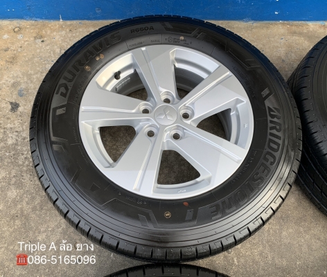 ล้อแม็กป้ายแดง Mitsu Triton รุ่นใหม่ล่าสุด ขอบ 16 พร้อมยางใหม่ป้ายแดง 225-65-16 Bridgestone ปลายปี 19 ใหม่ยกห้าง ล้อแม็กป้ายแดง Mitsu Triton รุ่นใหม่ล่าสุด ขอบ 16 พร้อมยางใหม่ป้ายแดง 225-65-16 Bridgestone ปลายปี 19 ใหม่ยกห้าง