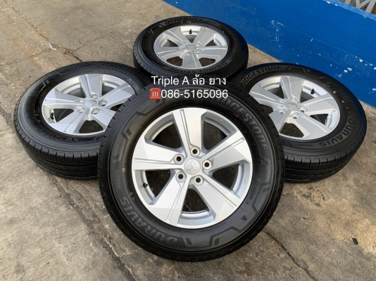 ล้อแม็กป้ายแดง Mitsu Triton รุ่นใหม่ล่าสุด ขอบ 16 พร้อมยางใหม่ป้ายแดง 225-65-16 Bridgestone ปลายปี 19 ใหม่ยกห้าง