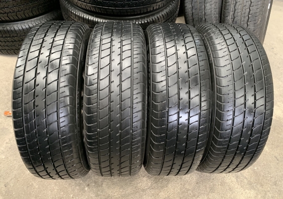 ล้อแม็ก Toyota Vios รุ่น 12 ก้าน ขอบ 15 สีรมดำ พร้อมยาง 185-60-15 Dunlop ปี 16 สภาพดี