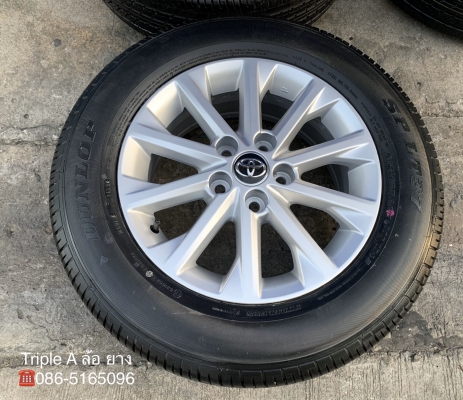 ล้อแม็ก 5รู114 Toyota (ลาย 10 ก้าน) ขอบ 16 พร้อมยางใหม่ป้ายแดง 215-65-16 Dunlop ปี 19 สวยกริ๊บ ล้อแม็ก 5รู114 Toyota (ลาย 10 ก้าน) ขอบ 16 พร้อมยางใหม่ป้ายแดง 215-65-16 Dunlop ปี 19 สวยกริ๊บ