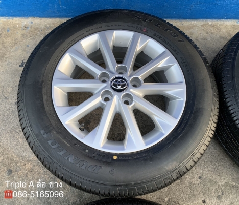 ล้อแม็ก 5รู114 Toyota (ลาย 10 ก้าน) ขอบ 16 พร้อมยางใหม่ป้ายแดง 215-65-16 Dunlop ปี 19 สวยกริ๊บ ล้อแม็ก 5รู114 Toyota (ลาย 10 ก้าน) ขอบ 16 พร้อมยางใหม่ป้ายแดง 215-65-16 Dunlop ปี 19 สวยกริ๊บ