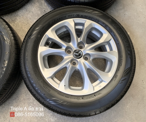 ล้อแม็ก Mazda 2 ขอบ 15 สีบอร์น พร้อมยาง 185-65-15 Dunlop ปี 16 ล้อแม็ก Mazda 2 ขอบ 15 สีบอร์น พร้อมยาง 185-65-15 Dunlop ปี 16