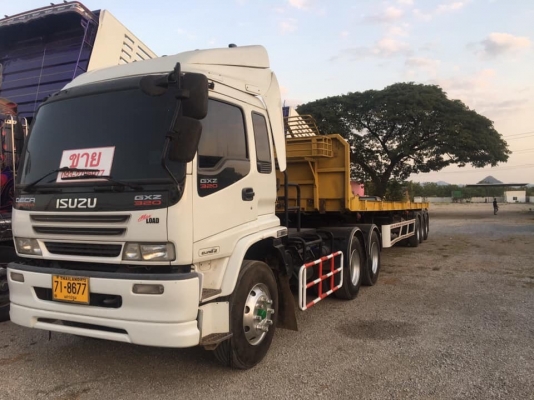 หัวลาก ISUZU Deca GXZ 320 ปี49 พร้อมหางพื้นเรียบ อู่. Wafa ปี 61