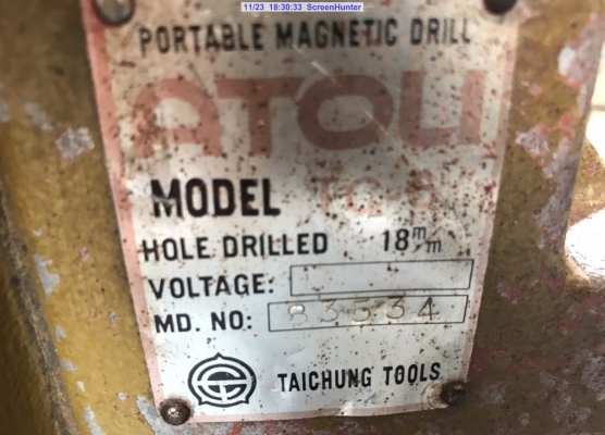 ขายสว่านแท่นแม่เหล็ก ATOLI tc-6 สว่านฮิตาชิ 20mm ขายสว่านแท่นแม่เหล็ก ATOLI tc-6 สว่านฮิตาชิ 20mm