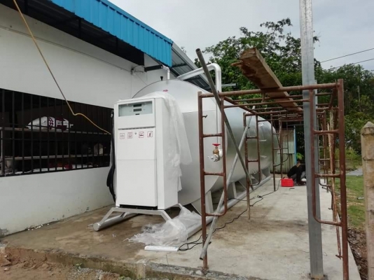 ขายถังน้ำมัน20000ลิตรเหล็กหนา4ม.ถังใหม่ผลิตเองพร้อมตู้จ่ายน้ำมันดิจิตอลมือ2บิ้วใหม่ราคา1200000บาท