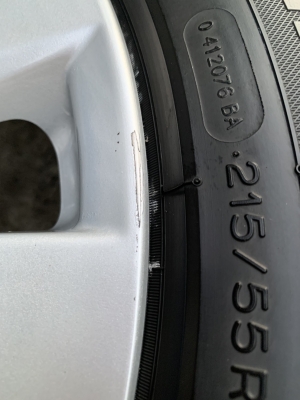 ล้อแม็ก Honda Accord G9 ขอบ 17 พร้อมยาง 215-55-17 Michelin ปลายปี 15 สวย สภาพดี
