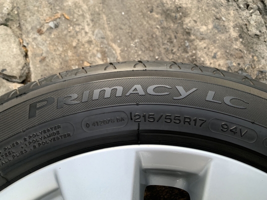 ล้อแม็ก Honda Accord G9 ขอบ 17 พร้อมยาง 215-55-17 Michelin ปลายปี 15 สวย สภาพดี