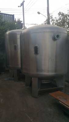 ถังกรองน้ำ สแตนเลส ขนาด 3500 ลิตร สภาพสวยพร้อมใช้งาน