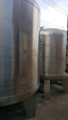 ถังกรองน้ำ สแตนเลส ขนาด 3500 ลิตร สภาพสวยพร้อมใช้งาน