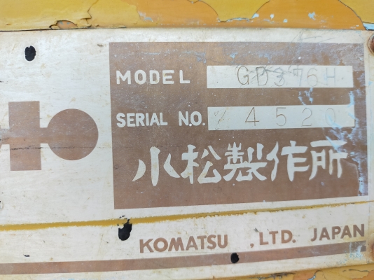 ขายรถเกรดKOMATSU GD37