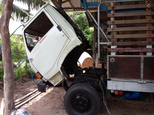 รถบรรทุก 6 ล้อ ยี่ห้อ HINO รุ่น KM777 รหัสเครื่อง WO4D ขนาด117 แรงม้า ยาง 825-16 -F หน้า-F หลัง รถสภ