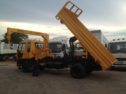 ตัวอย่างลูกค้าสั่ง คันเดียว 3 ระบบครับ HINO สิงห์ไฮเทคกระบะ คาร์โก้+ดั้ม+เครนครับ คุ้มค่าสุดเลยครับคันนี้สนใจแบบนี้สั่งได้ครับ