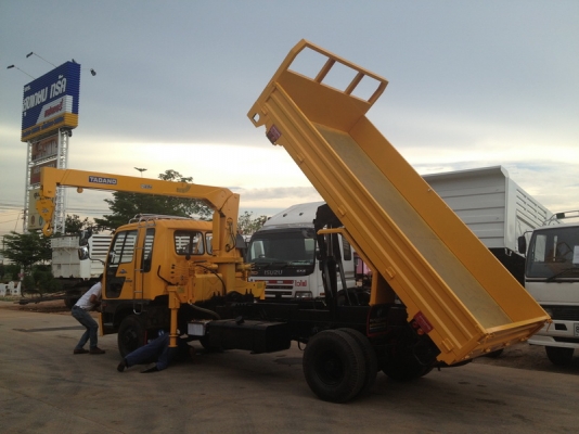 ตัวอย่างลูกค้าสั่ง คันเดียว 3 ระบบครับ HINO สิงห์ไฮเทคกระบะ คาร์โก้+ดั้ม+เครนครับ คุ้มค่าสุดเลยครับคันนี้สนใจแบบนี้สั่งได้ครับ