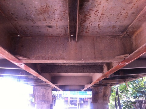 ขายกระบะเหล็กคอกสูง ของ HINO MEGA 320 เมื่อปี 50