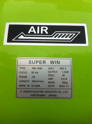 พัดลม "ไฮโซ" พัดลมปรับสภาพอากาศ Superwin จากญี่ปุ่น ขายถูก