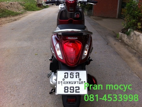ขายscoopy-iสีเเดงเทา ปี2555