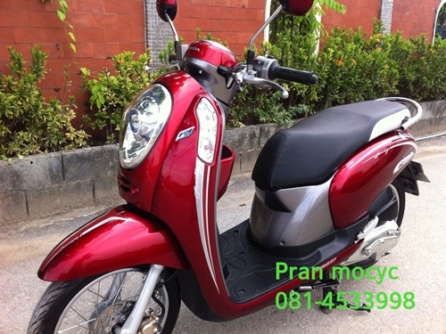 ขายscoopy-iสีเเดงเทา ปี2555