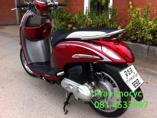 ขายscoopy-iสีเเดงเทา ปี2555