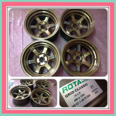 ขายแม็กมือ2โหดๆ ปริ้นๆ TE37V (ROTA)ขอบ15 กว้าง 9 ออฟ0 ราคา 11,000 บาทถูก