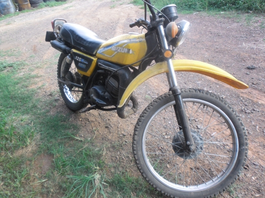 ขายรถมอไซค์วิบาก ts125nสภาพเดิม เก่ามีทะเบียนขี่ได้