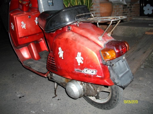 ขายรถป๊อบhondaทรงโบรานสตาทร์มือเท้า่ปกติครับ4500บาท